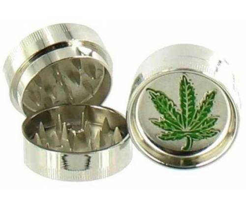 Grinder Τρίφτης Μεταλλικός Leaf 40mm - 2 Parts - Τιμή: 2,60€