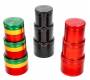 Hammercraft X RAW Grinder Aluminum Grinder Small 51mm - 4 Parts Rasta -  Price: 19,00€