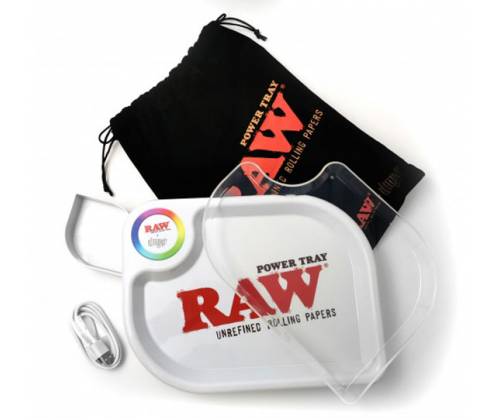 Raw Rolling Tray Δίσκος x ilmyo Power LED+Charging - Mobile App (28x21cm) -  Price: 129,90€