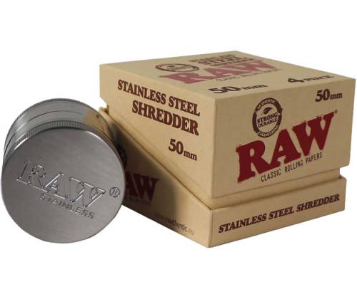 RAW Stainless Steel Grinder Τρίφτης Ανοξείδωτο Ατσάλι 50mm - 4 Part - Τιμή: 20,00€