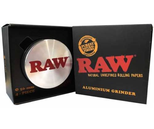 RAW Aluminium Grinder 56mm - 4 Parts -  Price: 19,20€