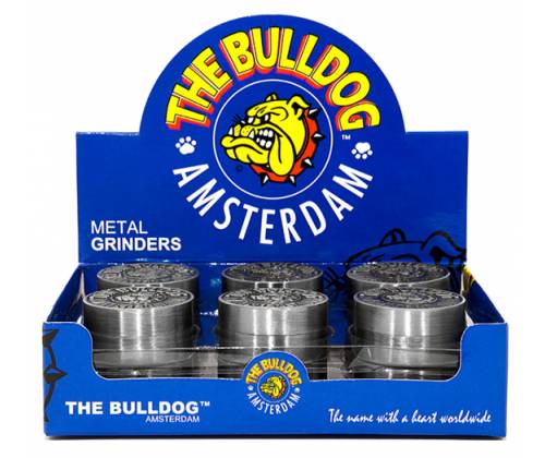 The Bulldog Amsterdam Grinder Μεταλλικό Ασημί - 2 Parts - Τιμή: 10,00€