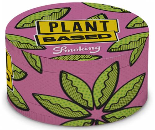 Smoking Grinder Τρίφτης Μεταλλικός Plant Based Pink 63mm - 4 Parts - Τιμή: 12,50€