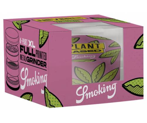 Smoking Grinder Τρίφτης Μεταλλικός Plant Based Pink 63mm - 4 Parts - Τιμή: 12,50€