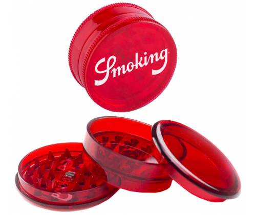 Smoking Grinder Τρίφτης Πλαστικός Red 45mm - 2 Parts - Τιμή: 2,00€