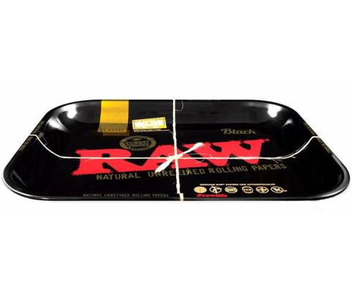 Raw Rolling Tray Black Medium (27x33cm) -  Price: 10,60€