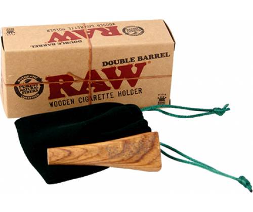 RAW Double Barrel - Ξύλινη Πίπα για 2 Τσιγάρα - Τιμή: 8,00€