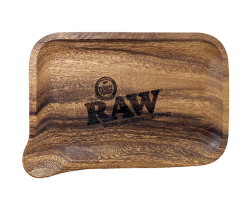 Raw Pour Rolling Tray Ξύλινος Δίσκος με Στόμιο Εκροής (17.6x27.5cm) - Τιμή: