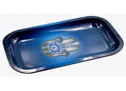 V-Syndicate Rolling Tray Δίσκος Hamsa Hand Blue - Small (16x27cm)