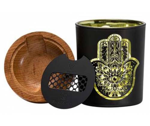 V-Syndicate SmartStash - Δοχείο Αποθήκευσης με Grinder και Θήκη (Medium) - Hamsa Yellow - Τιμή: 29,90€