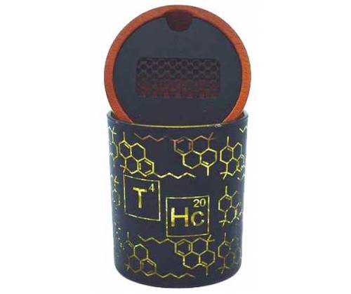 V-Syndicate SmartStash - Δοχείο Αποθήκευσης με Grinder και Θήκη (Small) - THC Yellow -  Price: 26,90€