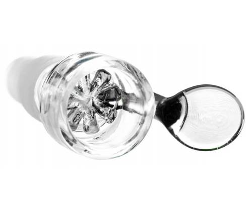 Γυάλινο Bowl για Bong με Λαβή και Γυάλινη Σίτα - Διάφανο Dual Size SG14/19 - Τιμή: 9,90€