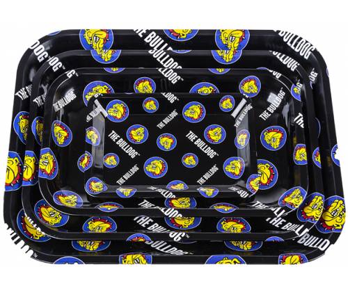 The Bulldog Rolling Tray Δίσκος Pattern Μαύρος Small (12x18cm) - Τιμή: 3,90€