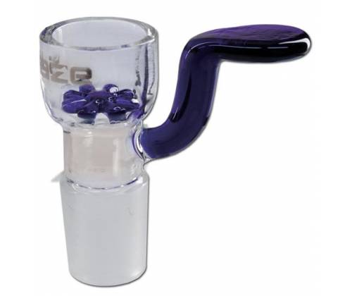 Γυάλινο Bowl για Bong με Λαβή και Γυάλινη Σίτα - Μπλε SG18 - Τιμή: 9,30€