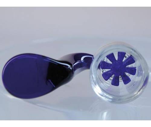 Γυάλινο Bowl για Bong με Λαβή και Γυάλινη Σίτα - Μπλε SG18 - Τιμή: 9,30€