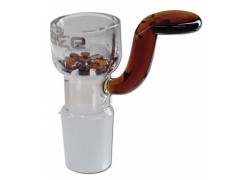 Γυάλινο Bowl για Bong με Λαβή και Γυάλινη Σίτα - Κόκκινο SG18