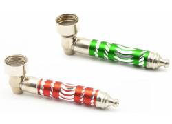 Μεταλλική Πίπα Διάφορα Χρώματα - 8.5cm