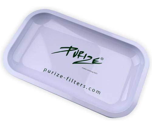 Purize Rolling Tray Δίσκος White Logo - Small (27x16cm) - Τιμή: 9,90€