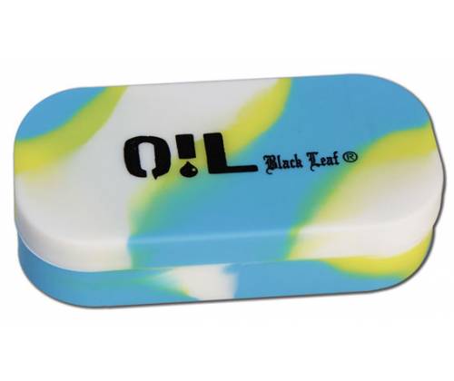 Γυάλινο Βάζο Black Leaf Oil Jar 3ml Με Ξύλινο Καπάκι - Αεροστεγές Κλείσιμο - Τιμή: 2,10€