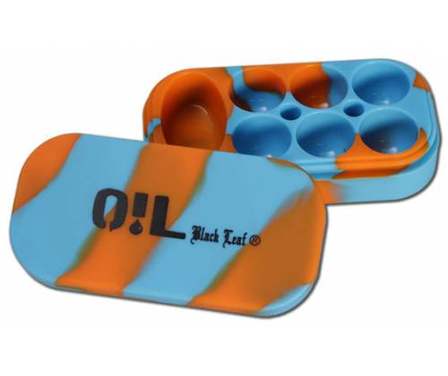 Γυάλινο Βάζο Black Leaf Oil Jar 3ml Με Ξύλινο Καπάκι - Αεροστεγές Κλείσιμο - Τιμή: 2,10€