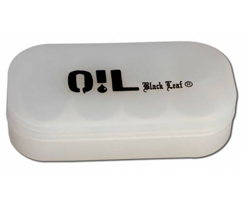 Γυάλινο Βάζο Black Leaf Oil Jar 3ml Με Ξύλινο Καπάκι - Αεροστεγές Κλείσιμο - Τιμή: 2,10€