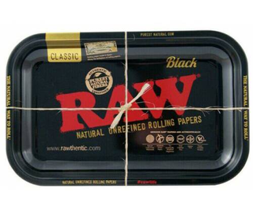 Raw Rolling Tray Small Black (17x27cm) -  Price: 7,50€