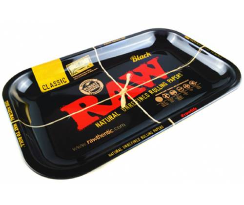 Raw Rolling Tray Small Black (17x27cm) -  Price: 7,50€