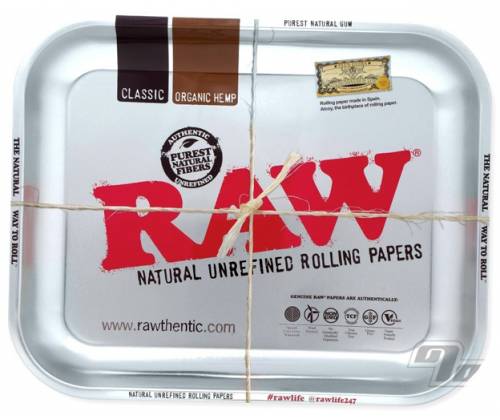 Raw Rolling Tray Δίσκος Metallic Silver Medium (27x33cm) - Τιμή: 10,90€