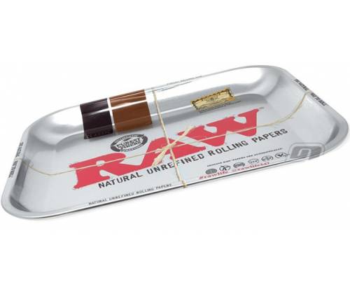 Raw Rolling Tray Δίσκος Metallic Silver Medium (27x33cm) - Τιμή: 10,90€