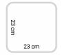 Raw Rolling Tray Δίσκος Square Τετράγωνο (23x23cm) - Τιμή: 7,90€