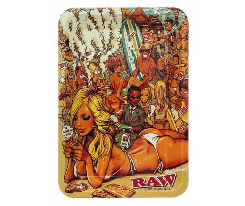 Raw Rolling Tray Mini Summer Beach Tray (12x18cm) -  Price: 6,90€
