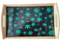 Rolling Tray Ξύλινος Δίσκος Leaf (29x19cm)