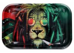 V-Rolling Tray Δίσκος Rasta Lion - Small (16x27cm)