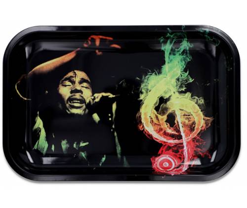 V-Rolling Tray Δίσκος Bob Marley Music - Small (16x27cm) - Τιμή: 7,00€
