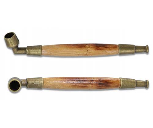 Ξύλινη Πίπα Καφέ με Μεταλλικό Επιστόμιο και Bowl 14cm - Τιμή: 4,90€