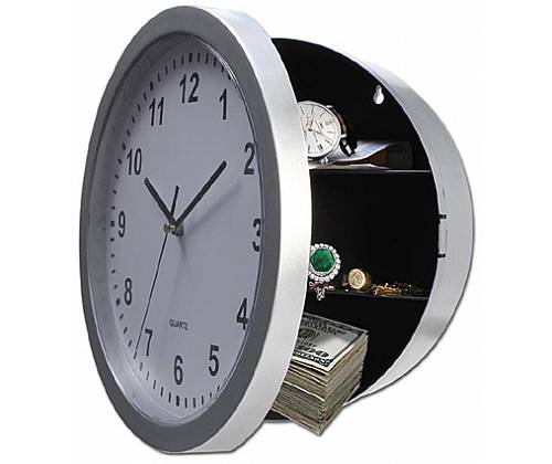 Καβάτζα Κουτί Ασφαλείας Ρολόι Τοίχου - Clock - Τιμή: 19,90€