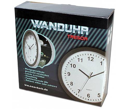 Καβάτζα Κουτί Ασφαλείας Ρολόι Τοίχου - Clock - Τιμή: 19,90€