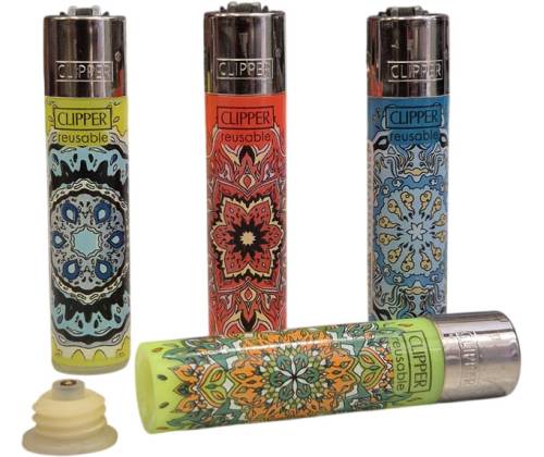 Αναπτήρας Clipper με Βιδωτή Βάση Mandala - Καβάτζα Ασφαλείας - Τιμή: 11,90€