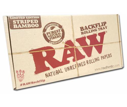 RAW Bambo BackFlip Rolling Tray Ξύλινο Κουτί - STRIPED - Τιμή: 34,50€