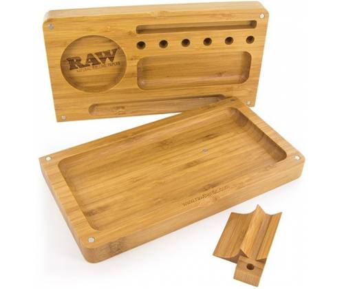 RAW Bambo BackFlip Rolling Tray Ξύλινο Κουτί - Τιμή: 29,50€