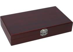 Ξύλινο Κουτί Αποθήκευσης - Σκούρο Καφέ (23x13x4.5cm)