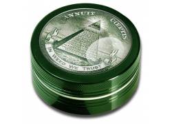 Grinder Τρίφτης 50mm Αλουμινίου «In Weed We Trust»- 2 Parts