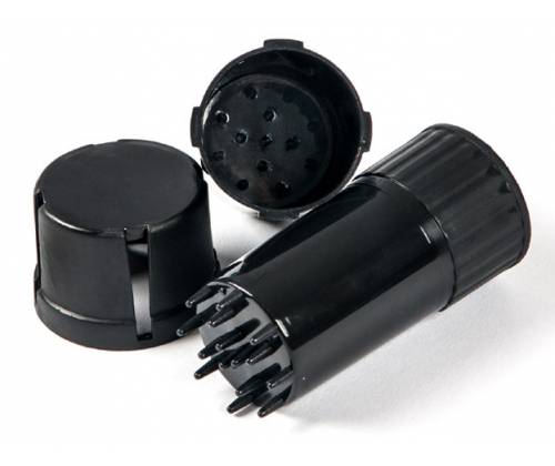 Grinder Τρίφτης Πλαστικός MedTainer με Αποθηκευτικό Χώρο - Μαύρο -  Price: 3,40€