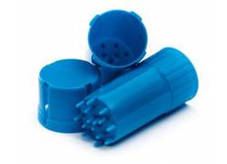 Grinder Τρίφτης Πλαστικός MedTainer με Αποθηκευτικό Χώρο - Μπλε
