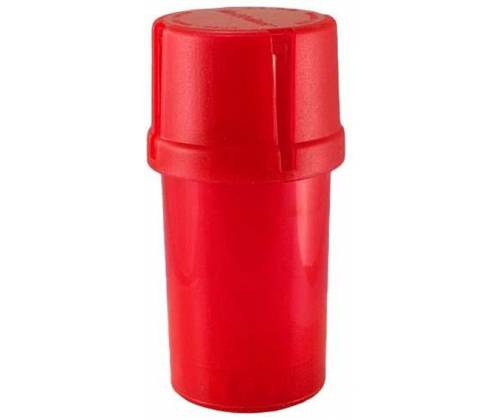 Grinder Τρίφτης Πλαστικός MedTainer με Αποθηκευτικό Χώρο - Κόκκινο - Τιμή: 3,40€