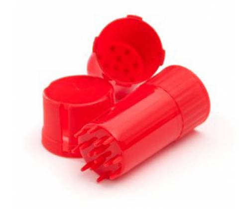 Grinder Τρίφτης Πλαστικός MedTainer με Αποθηκευτικό Χώρο - Κόκκινο - Τιμή: 3,40€