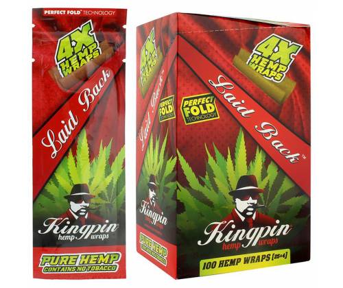 KingPin Hemp Blunts Wraps Πουρόφυλλα - Laid Back - Τιμή: 0,85€