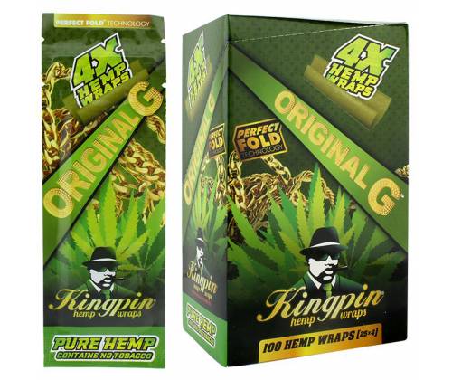 KingPin Hemp Blunts Wraps Πουρόφυλλα - Original - Τιμή: 0,85€