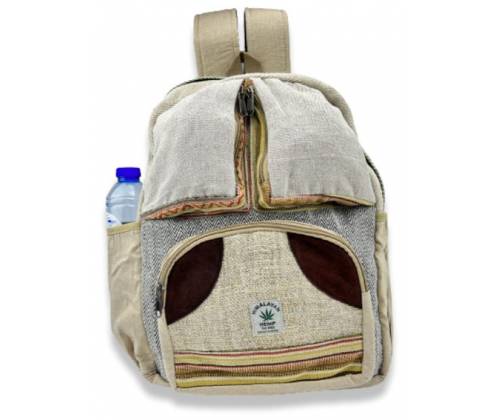 Τσάντα Πλάτης Backpack Χειροποίητή από Κάνναβη Ιμαλαϊων - 3 Pockets -  Price: 36,90€