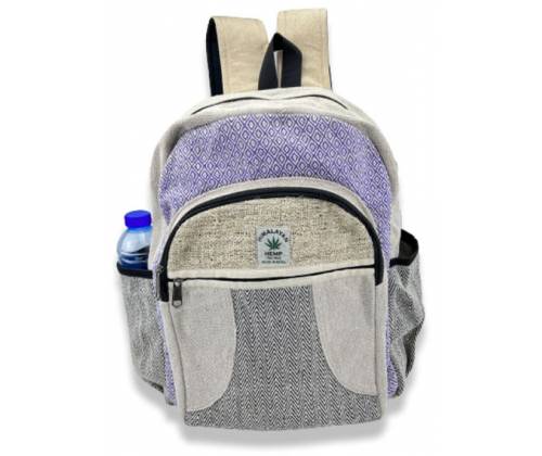 Τσάντα Πλάτης Backpack Χειροποίητή από Κάνναβη Ιμαλαϊων - Geometrical Pattern - Τιμή: 36,90€